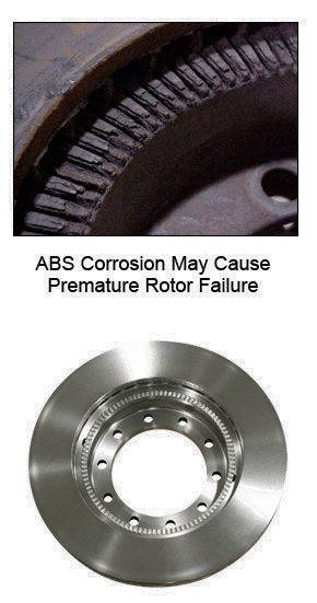 Corrosion Resistant ABS Brake Rotors